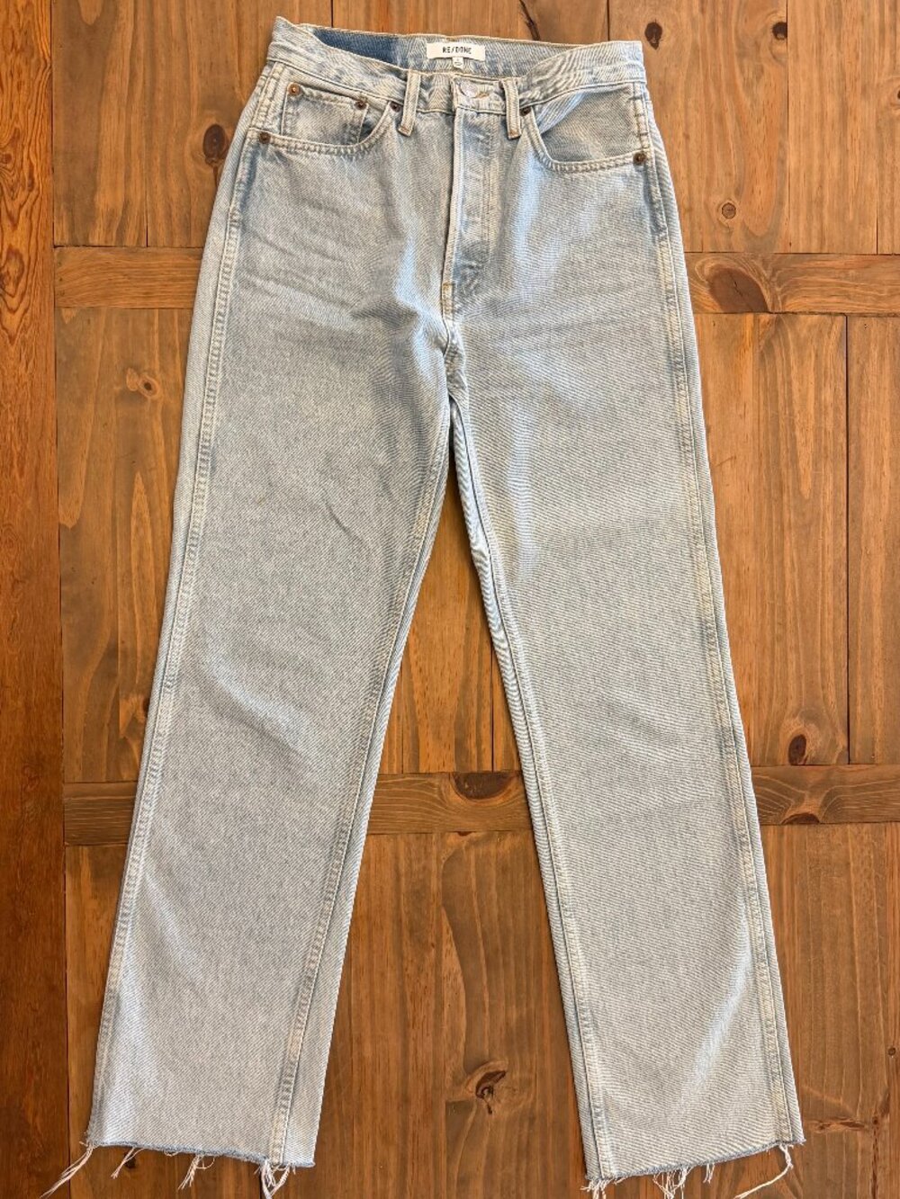RE/DONE (REDONE) 90s High Rise Loose Jeans Light Wash 27